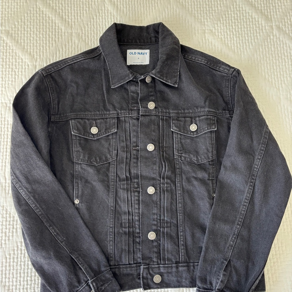 Old Navy Women's Charcoal Jean Jacket